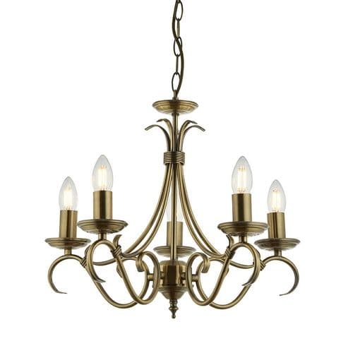 Endon Bernice 5lt Pendant 2030-5AN By Massive Lighting