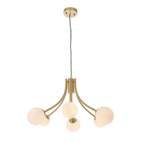 Endon Bloom 6lt Pendant 92217 By Massive Lighting