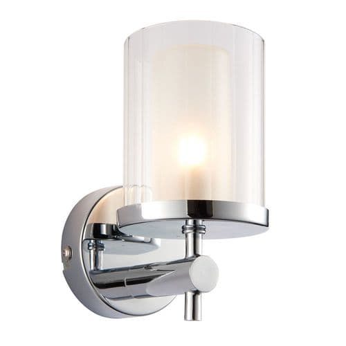 Endon Britton 1lt Wall IP44 18w 51885 By Massive Lighting