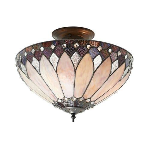 Endon Brooklyn Medium 3lt Semi Flush 63978 By Massive Lighting