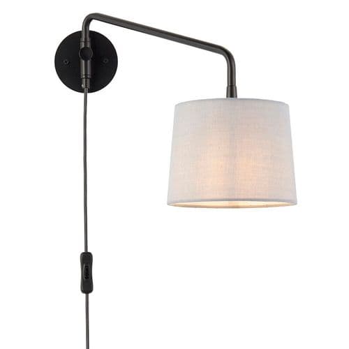 Endon Carlson Wall Plug In SW 79500 By Massive Lighting