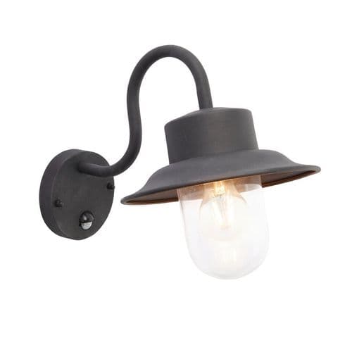 Endon Chesham PIR 1lt Wall IP44 40w 70331 By Massive Lighting