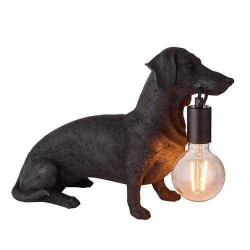 Endon Daschund Table - Matt Black 101188 By Massive Lighting