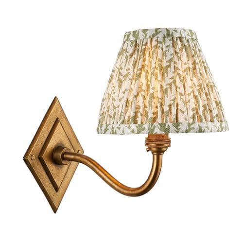 Endon Diamond Curve & Leaf 16cm Wall 115395 By Massive Lighting