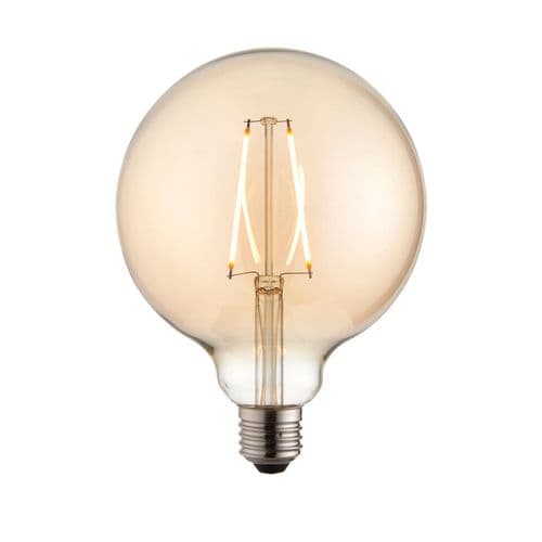 Endon E27 LED Filament Globe 125mm Dia 2w Warm White 77111 By Massive Lighting
