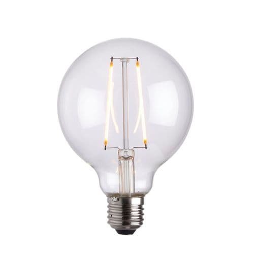 Endon E27 LED Filament Globe 95mm Dia 2w Warm White 77108 By Massive Lighting