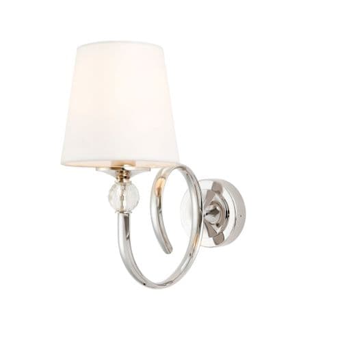 Endon Fabia Single Wall & Vintage White Shade 40w 74434 By Massive Lighting