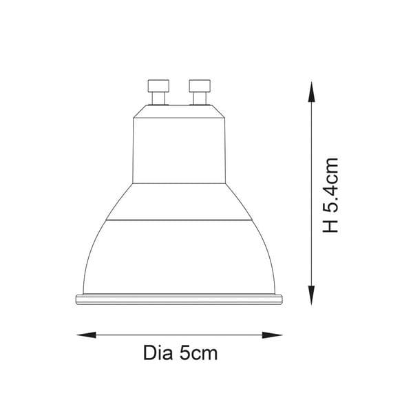 Endon GU10 LED SMD 60o Lamp 104034 By Massive Lighting
