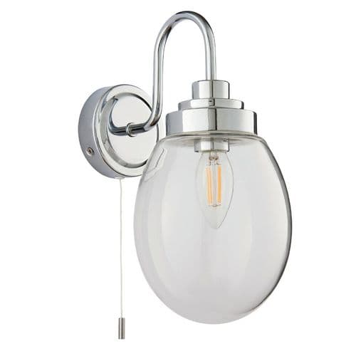 Endon Hampton 1lt Wall IP44 4w SW 76304 By Massive Lighting