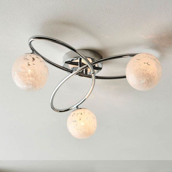 Endon Maye 3 Light Semi Flush 97230 By Massive Lighting