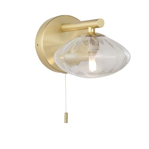 Endon Mobias Wall IP44 - Satin Brass 97182 By Massive Lighting