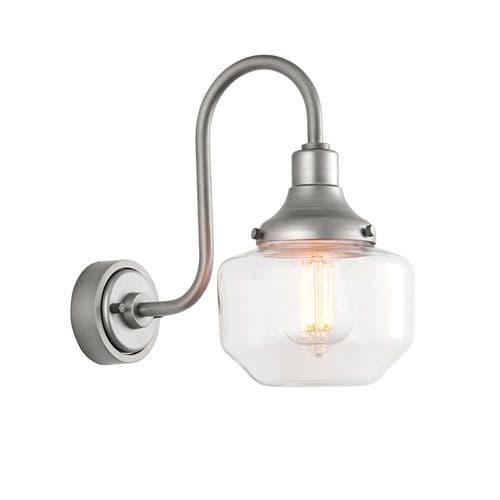 Endon Schoolhouse Wall IP44 - Pewter 95894 By Massive Lighting