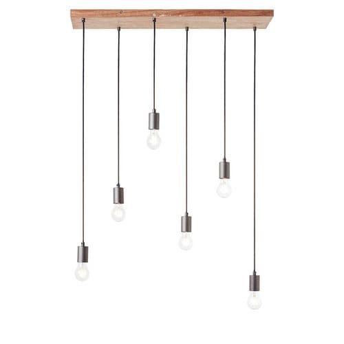Endon Stellan 6lt Linear Pendant 101684 By Massive Lighting