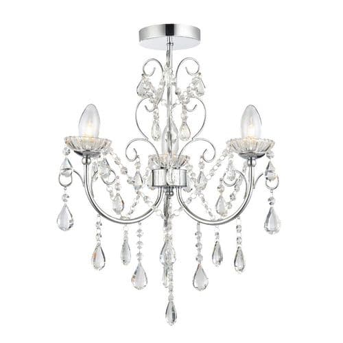 Endon Tabitha 3lt Semi Flush IP44 61251 By Massive Lighting