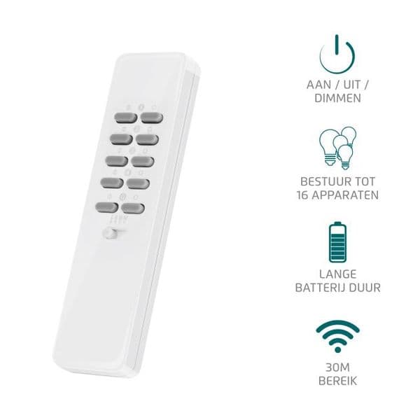 KlikAanKlikUit  Remote Control With 16 Channels AYCT-102  71001 By Trust Smart Home