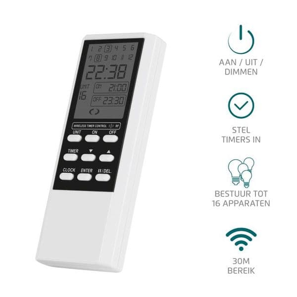 KlikAanKlikUit Remote Control With Timer ATMT-502 70090 By Trust Smart Home