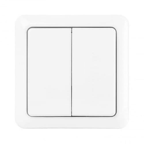 KlikAanKlikUit Wireless Double Wall Switch AWST-8802 70012 By Trust Smart Home