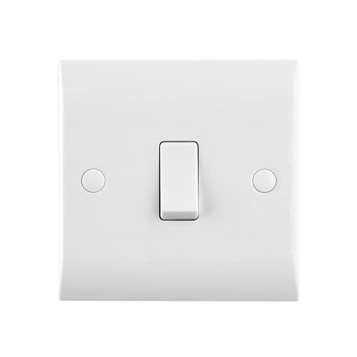 Saxby Curved Edge 10AX 1G 1-Way Switch CE100 By Saxby Electrical