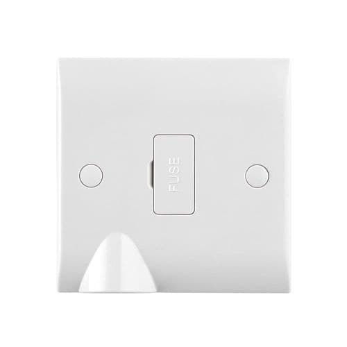 Saxby Curved Edge 13A Unswitched Fused Spur Unit With Flex Outlet CE325 By Saxby Electrical