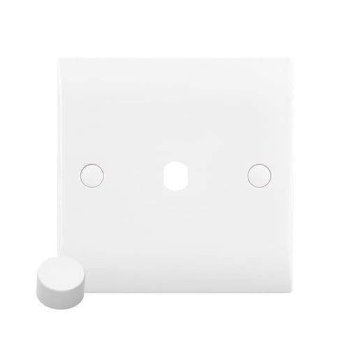 Saxby Curved Edge 1G Dimmer PLate With Dimmer Cap CE81DIM By Saxby Electrical