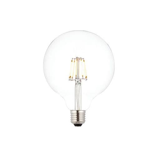 Saxby E27 LED Filament Globe Dimmable 125mm 7w Warm White 76802 By Massive Lighting