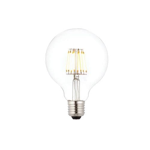 Saxby E27 LED Filament Globe Dimmable 95mm 7w Warm White 76801 By Massive Lighting