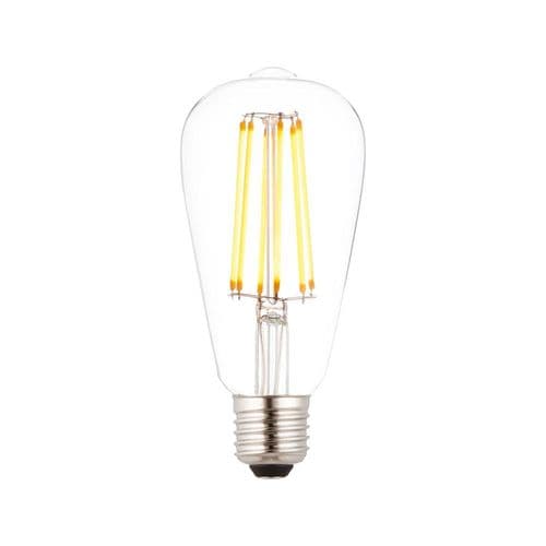 Saxby E27 LED Filament Pear Dimmable 6w Warm White 76803 By Massive Lighting