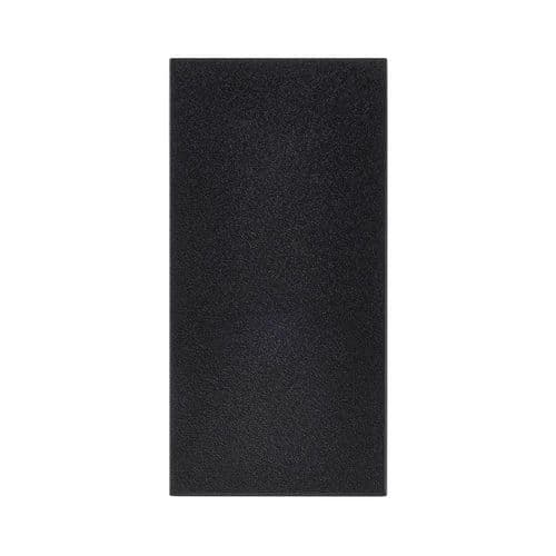 Saxby Euro Module Half Blank - Matt Black MOHBBL By Saxby Electrical