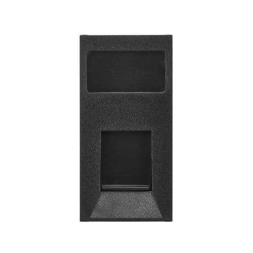 Saxby Euro Module RJ45 CAT5e Module - Matt Black MORJ45C5BL By Saxby Electrical