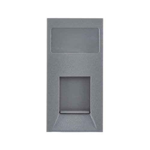 Saxby Euro Module RJ45 CAT6e Module - Grey MORJ45C6GR By Saxby Electrical