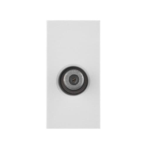 Saxby Euro Module Satellite Screened Module -White MOSSTWH By Saxby Electrical