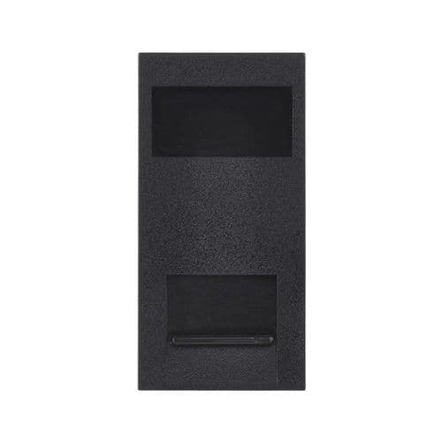 Saxby Euro Module Telephone Secondary Module - Matt Black MOTSBL By Saxby Electrical