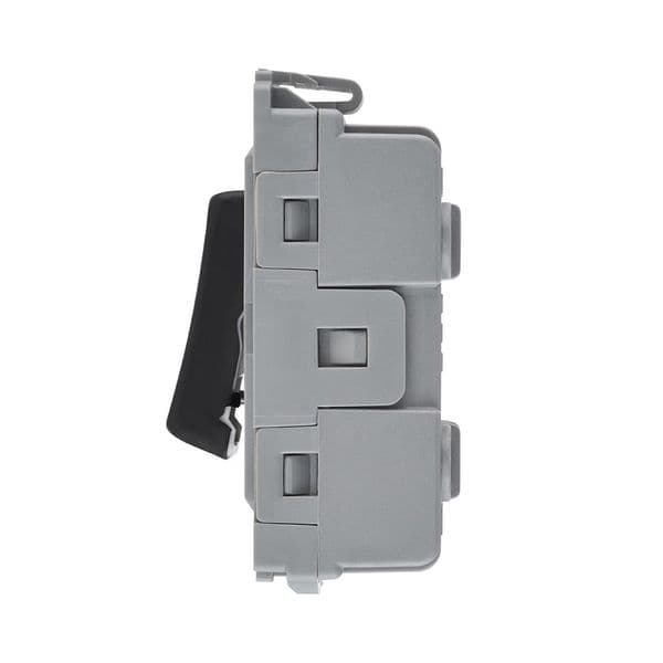 Saxby Grid 10A Fan Isolator Grid Module - Matt Black GD10FIBL By Saxby Electrical