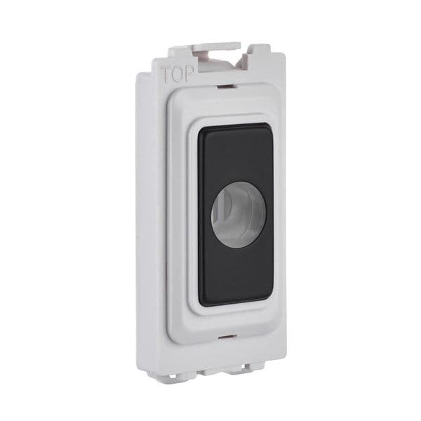Saxby Grid 13A Flex Outlet Module -Matt Black GD10FOBL By Saxby Electrical