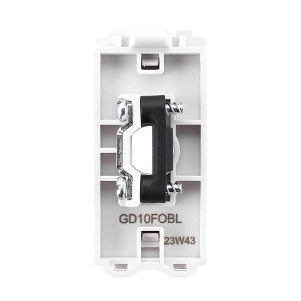 Saxby Grid 13A Flex Outlet Module -Matt Black GD10FOBL By Saxby Electrical