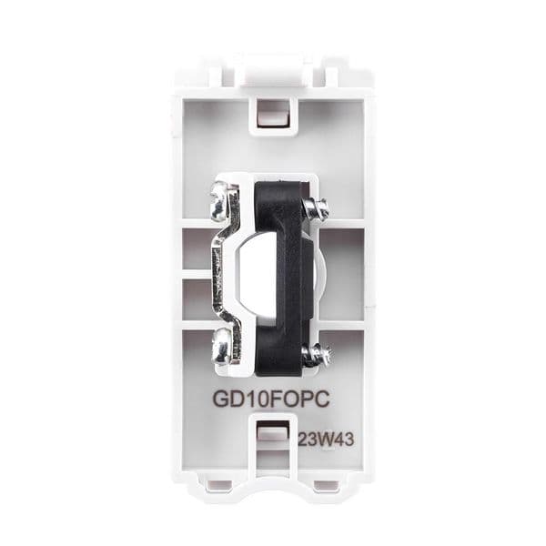 Saxby Grid 13A Flex Outlet Module - Polished Chrome GD10FOPC By Saxby Electrical