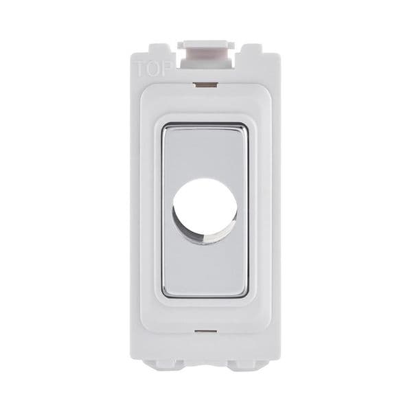 Saxby Grid 13A Flex Outlet Module - Polished Chrome GD10FOPC By Saxby Electrical