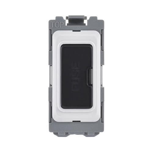 Saxby Grid 13A Fuse Holder Module - Matt Black GD13FHBL By Saxby Electrical