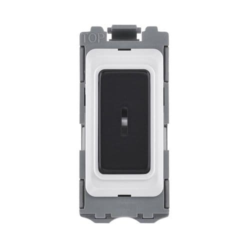 Saxby Grid 20A DP 2-Way Grid Switch Module - Matt Black GD20KBL By Saxby Electrical