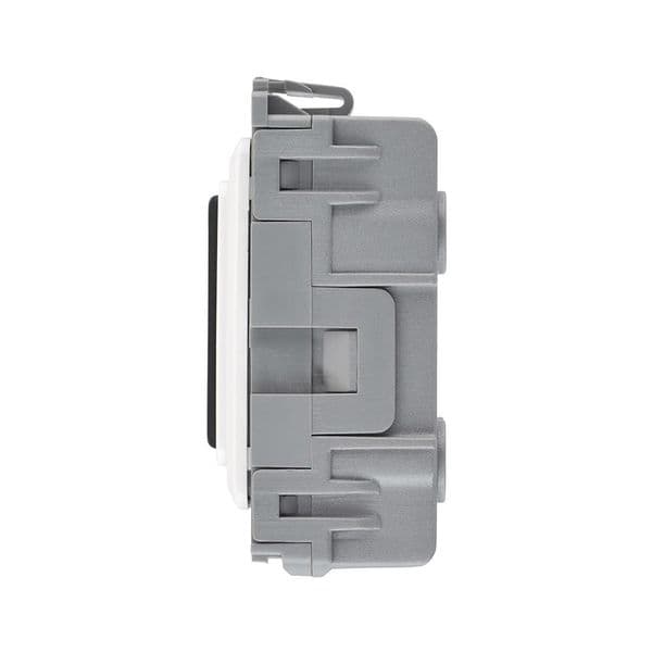 Saxby Grid 20A DP 2-Way Key Module (EMG LTG TEST) Matt Black GD20ELTBL By Saxby Electrical