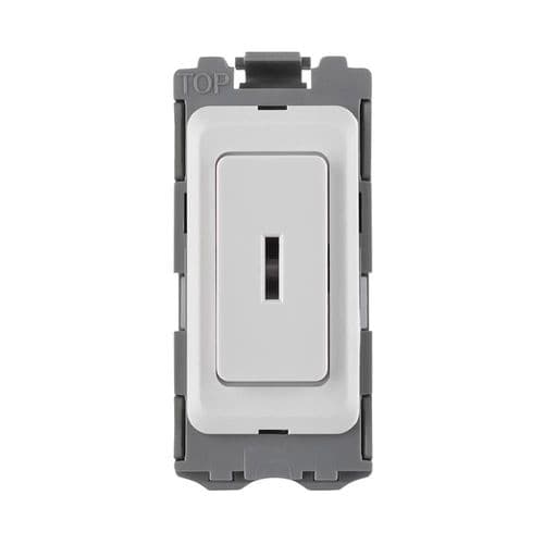 Saxby Grid 20A GP 2-Way Grid Key Switch Module - White GD20KWH By Saxby Electrical