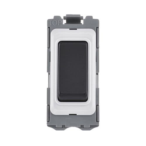 Saxby Grid 20A Intermediate Grid Switch Module - Matt Black GD20IMBL By Saxby Electrical