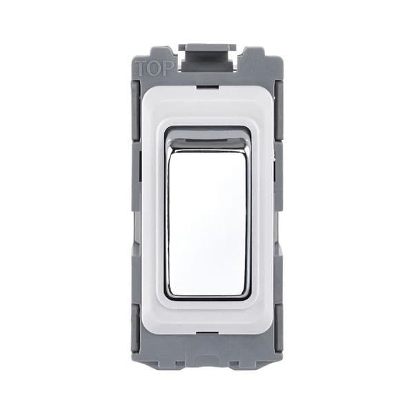 Saxby Grid 20A Intermediate Grid Switch Module - Polished Chrome ...