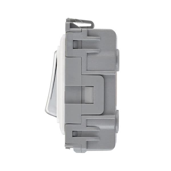 Saxby Grid 20A SP 2-Way Grid Switch Module - Polished Chrome GD20PC By Saxby Electrical