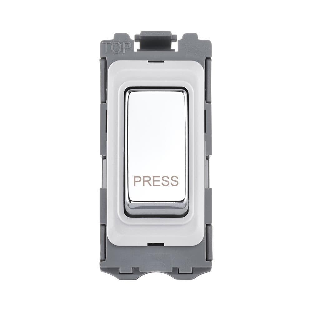 Saxby Grid 20A SP Retractive PRESS Grid SWitch Module - Polished Chrome ...