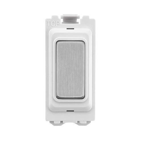 Saxby Grid Blanking Grid Module - Brushed Steel GDBLBS By Saxby Electrical