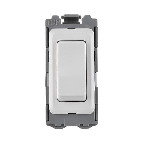 Saxby Grid DP 2- Way Grid Switch Module - White GD20DWH By Saxby Electrical