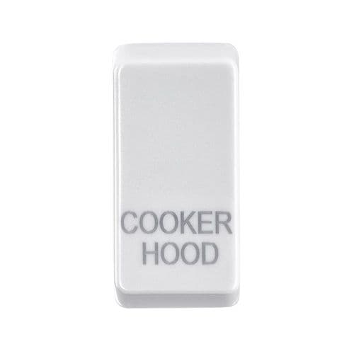 Saxby Grid Rocker Cover Marked "Cooker Hood" - White GDRCHWH By Saxby Electrical