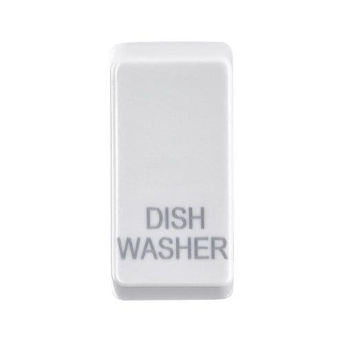 Saxby Grid Rocker Cover Marked "Dishwasher" - White GDRDWWH By Saxby Electrical