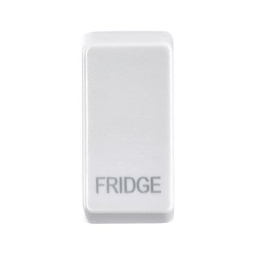 Saxby Grid Rocker Cover Marked "Fridge" -White GDRFRIWH By Saxby Electrical